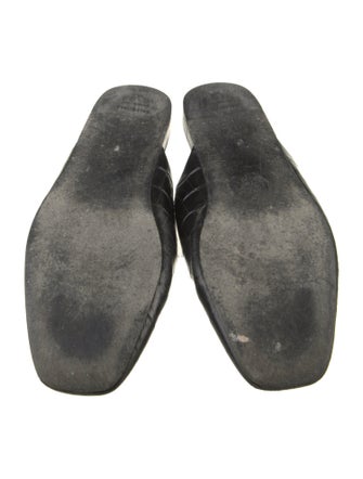 Balenciaga 2022 Embossed Leather Mules