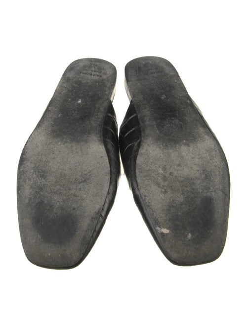 Balenciaga 2022 Embossed Leather Mules