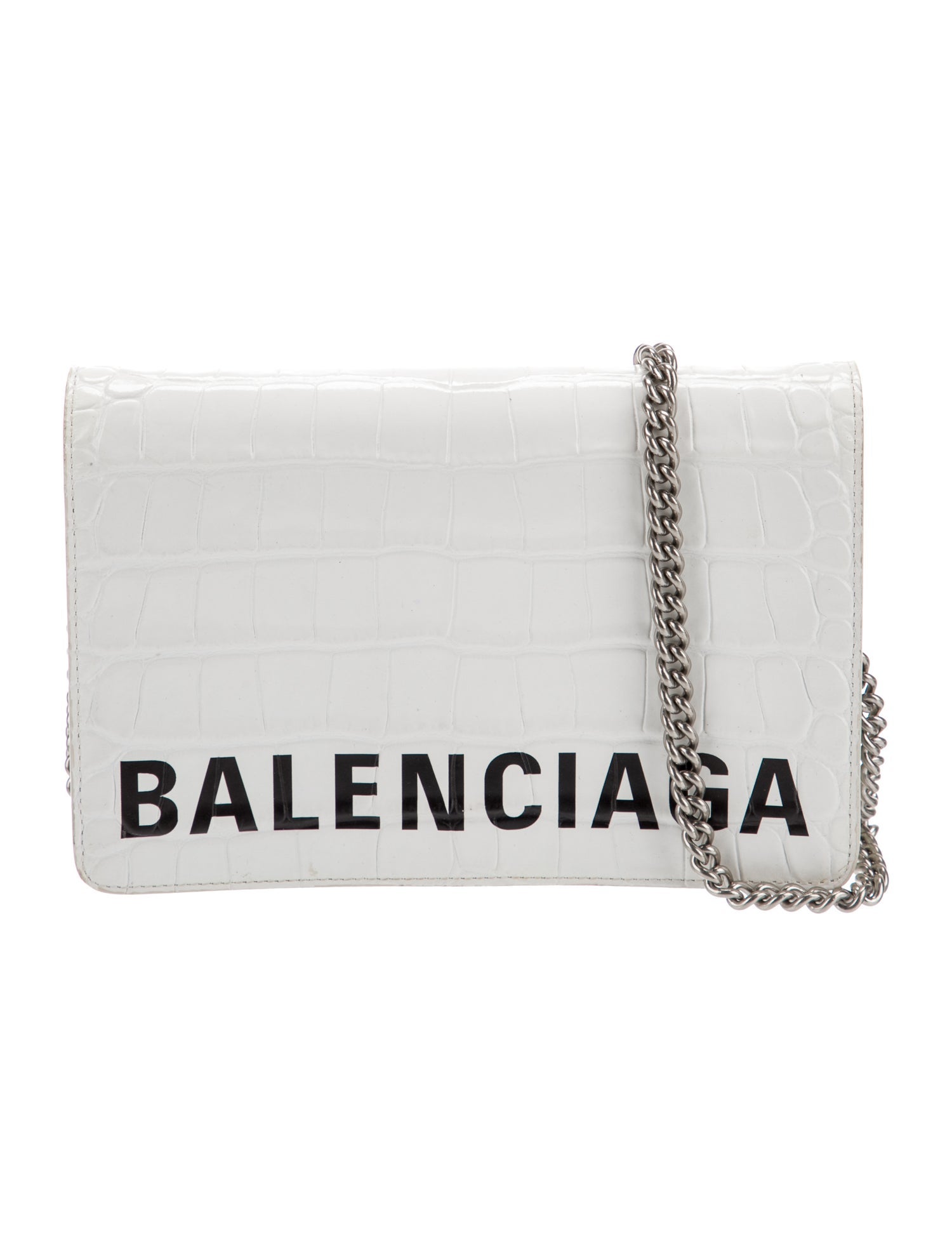 Balenciaga Embossed Leather Clutch