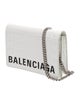 Balenciaga Embossed Leather Clutch