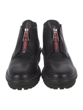 Balenciaga Leather Lace-Up Boots