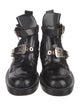 Balenciaga Leather Cutout Accent Boots