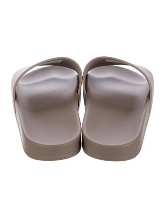 Balenciaga Signature Logo Rubber Slides
