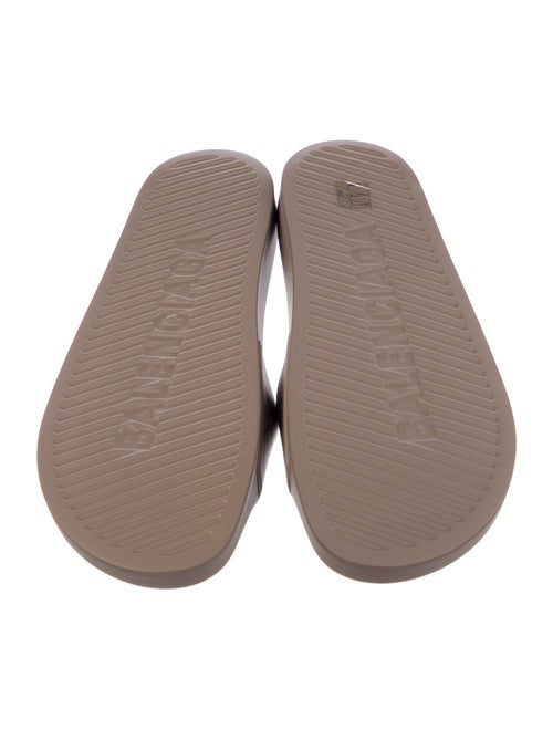Balenciaga Signature Logo Rubber Slides