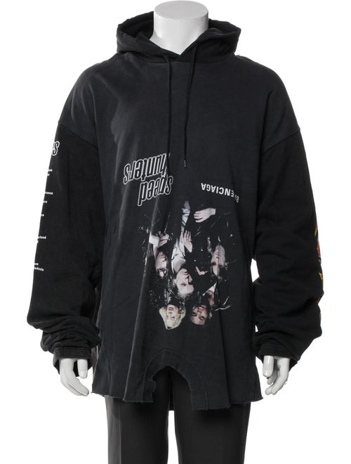 Balenciaga 2021 Graphic Print Hoodie