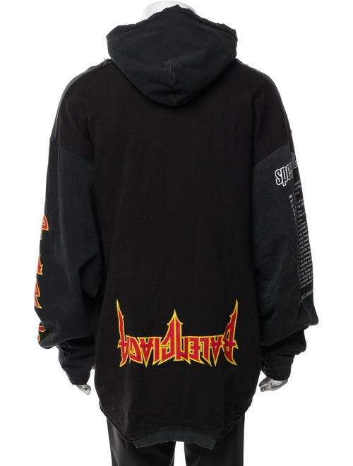 Balenciaga 2021 Graphic Print Hoodie