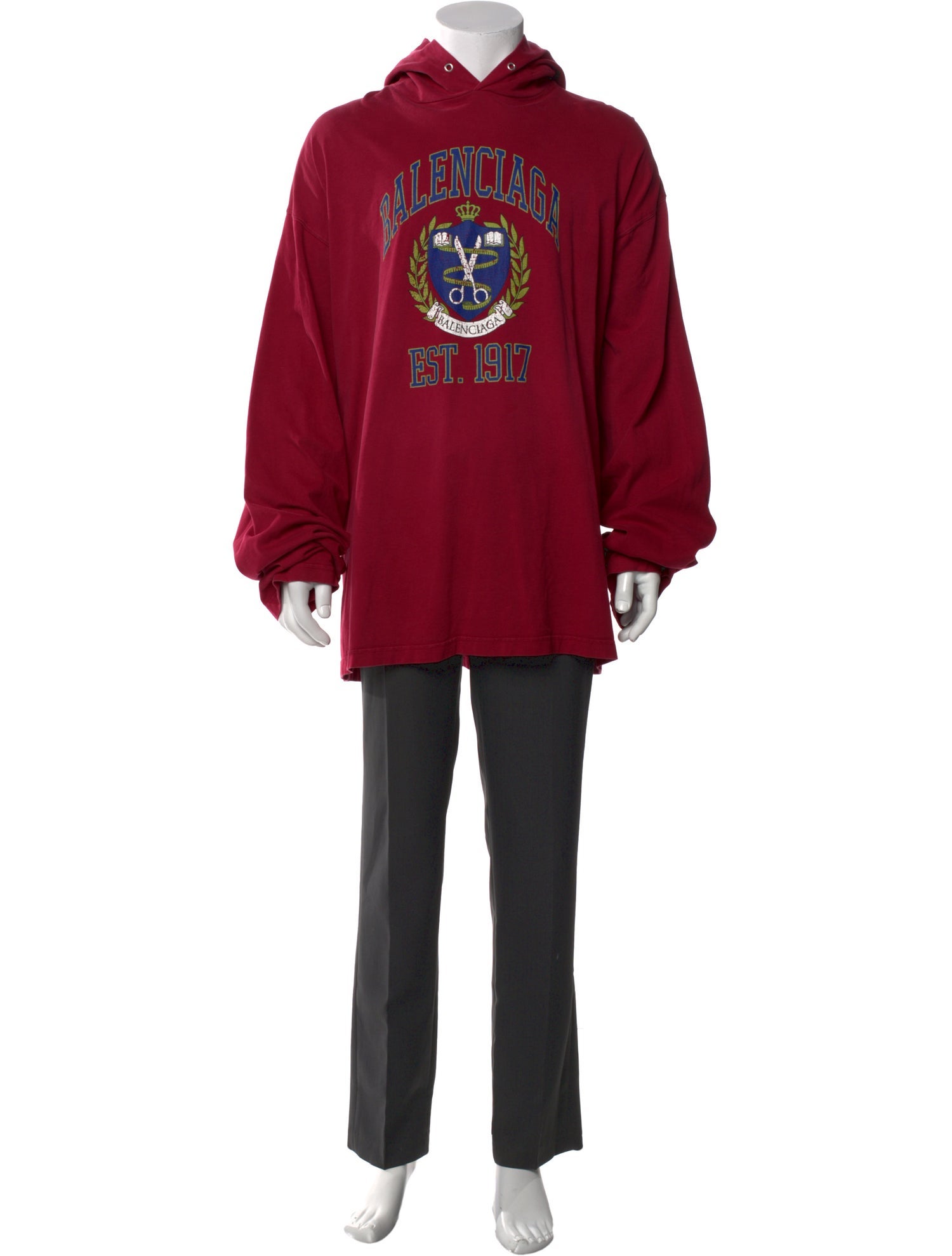 Balenciaga 2021 Graphic Print Hoodie