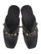Balenciaga Leather Studded Accents Mules