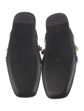 Balenciaga Leather Studded Accents Mules