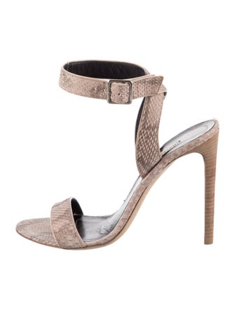 Balenciaga Snakeskin Animal Print Sandals