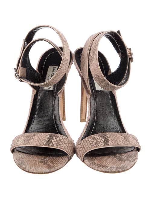 Balenciaga Snakeskin Animal Print Sandals