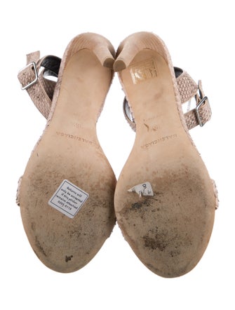 Balenciaga Snakeskin Animal Print Sandals