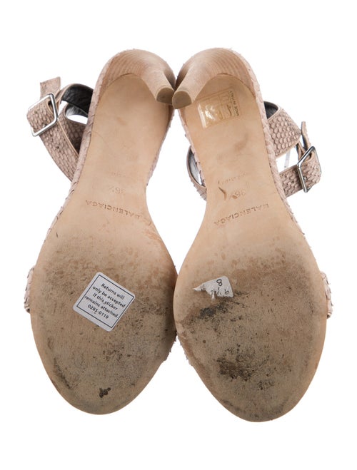 Balenciaga Snakeskin Animal Print Sandals