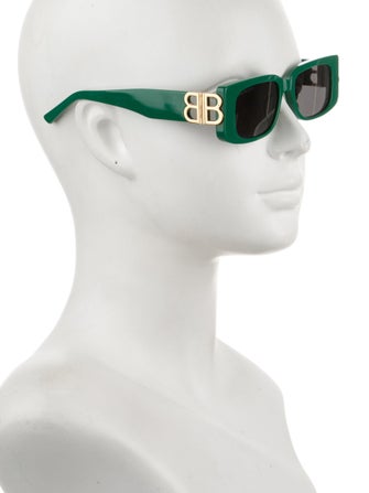 Balenciaga Square Tinted Sunglasses