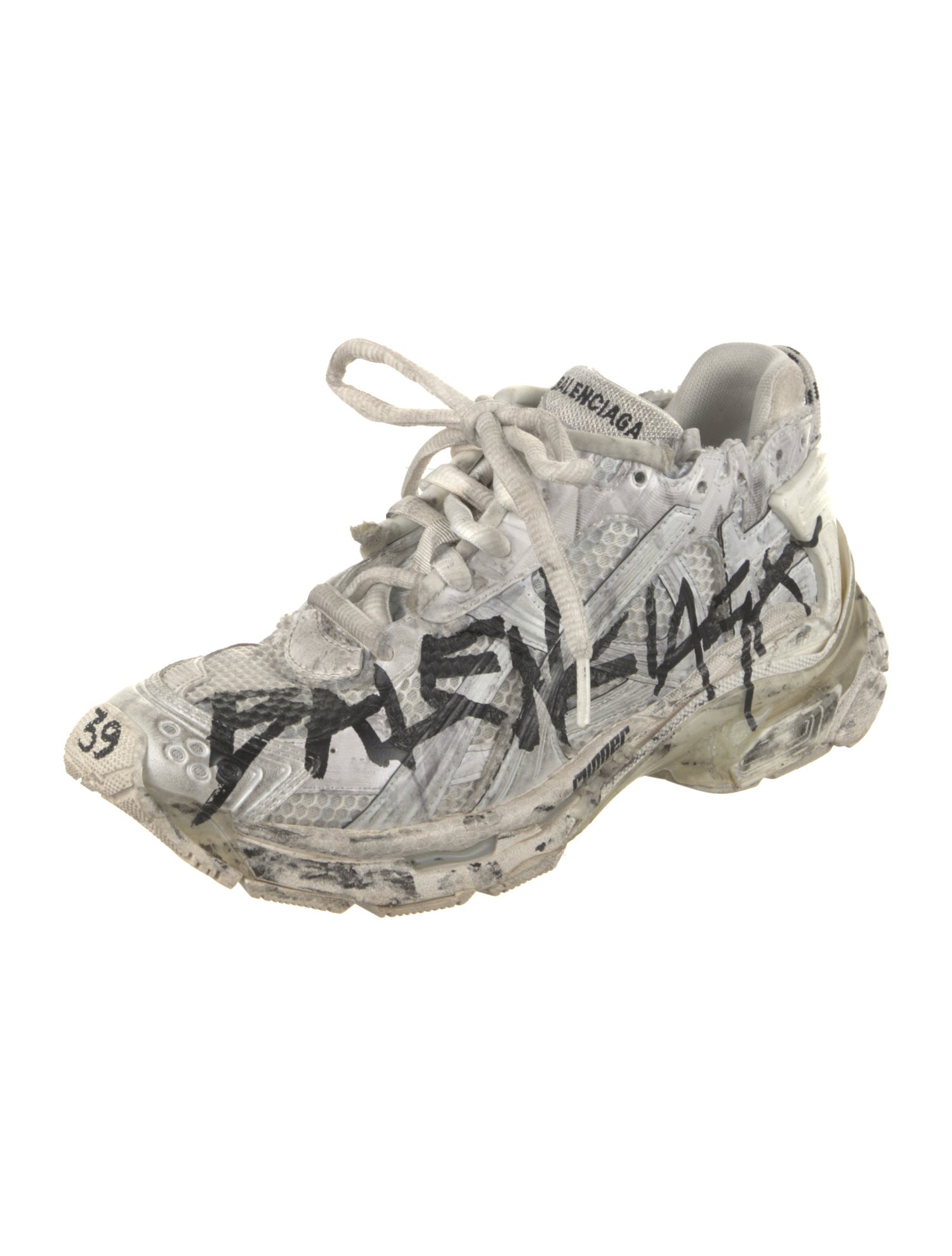 Balenciaga Distressed Runner Chunky Sneakers