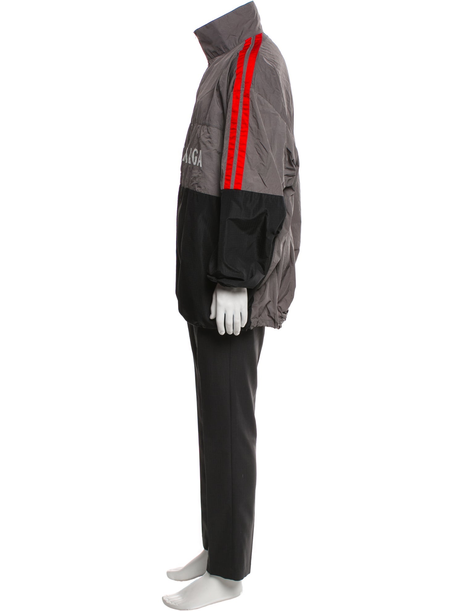 Balenciaga 2018 Colorblock Pattern Windbreaker