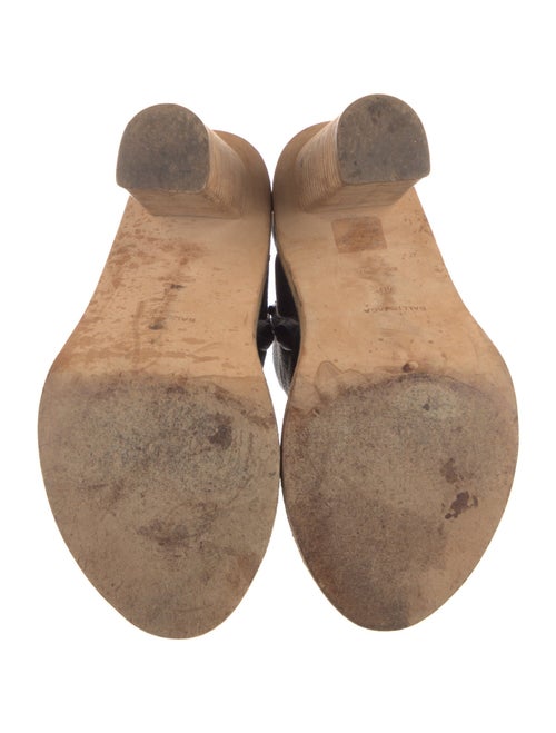 Balenciaga Leather Slingback Sandals