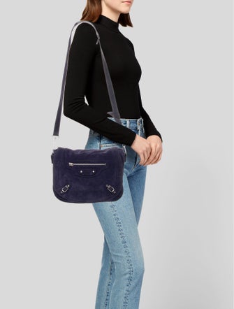 Balenciaga Suede Crossbody Bag