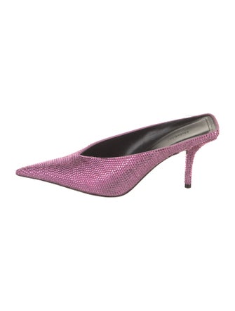 Balenciaga Crystal Crystal Embellishments Mules