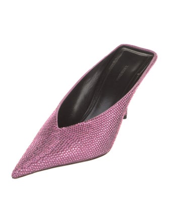 Balenciaga Crystal Crystal Embellishments Mules
