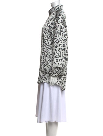 Balenciaga 2022 Printed Tunic