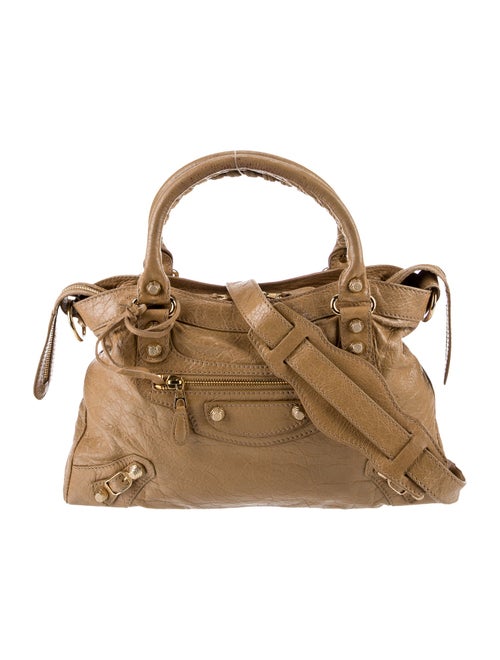 Balenciaga Leather Motocross Giant 12 Town Bag