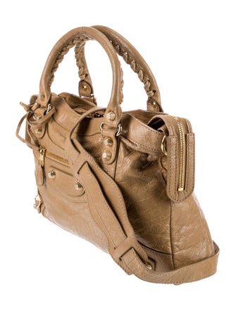 Balenciaga Leather Motocross Giant 12 Town Bag