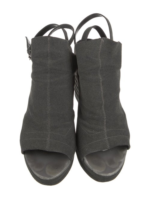 Balenciaga Suede Slingback Sandals