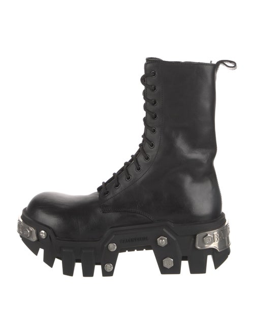 Balenciaga Leather Combat Boots