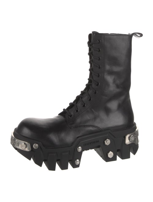 Balenciaga Leather Combat Boots