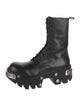 Balenciaga Leather Combat Boots