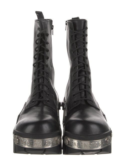 Balenciaga Leather Combat Boots
