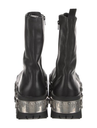 Balenciaga Leather Combat Boots