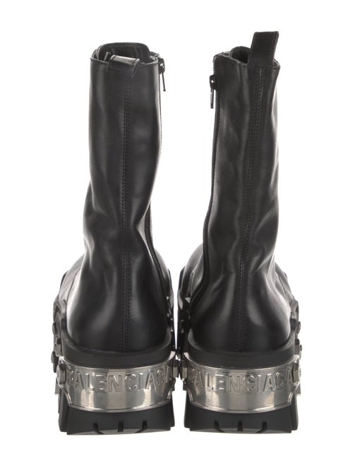 Balenciaga Leather Combat Boots