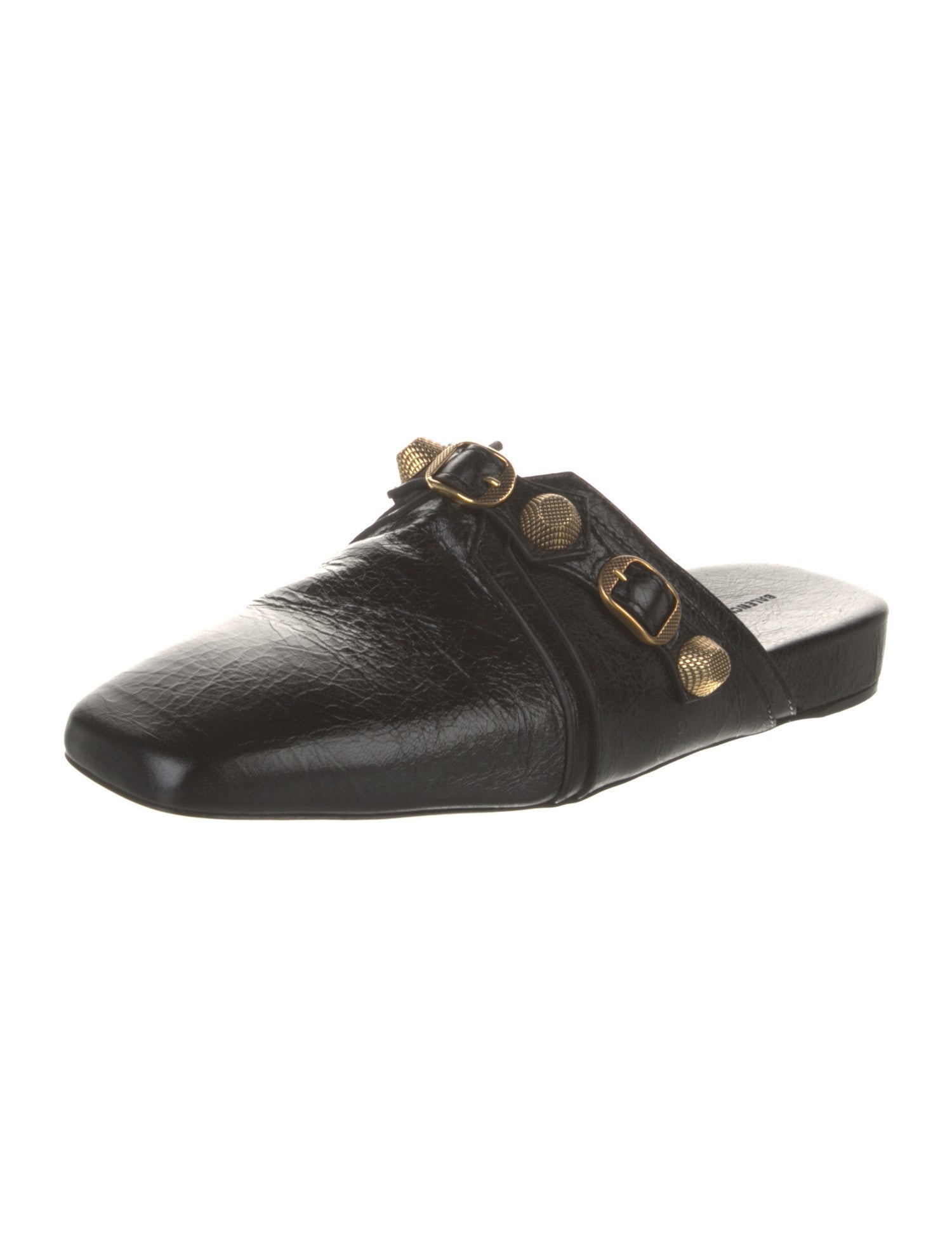 Balenciaga Leather Studded Accents Mules w/ Tags