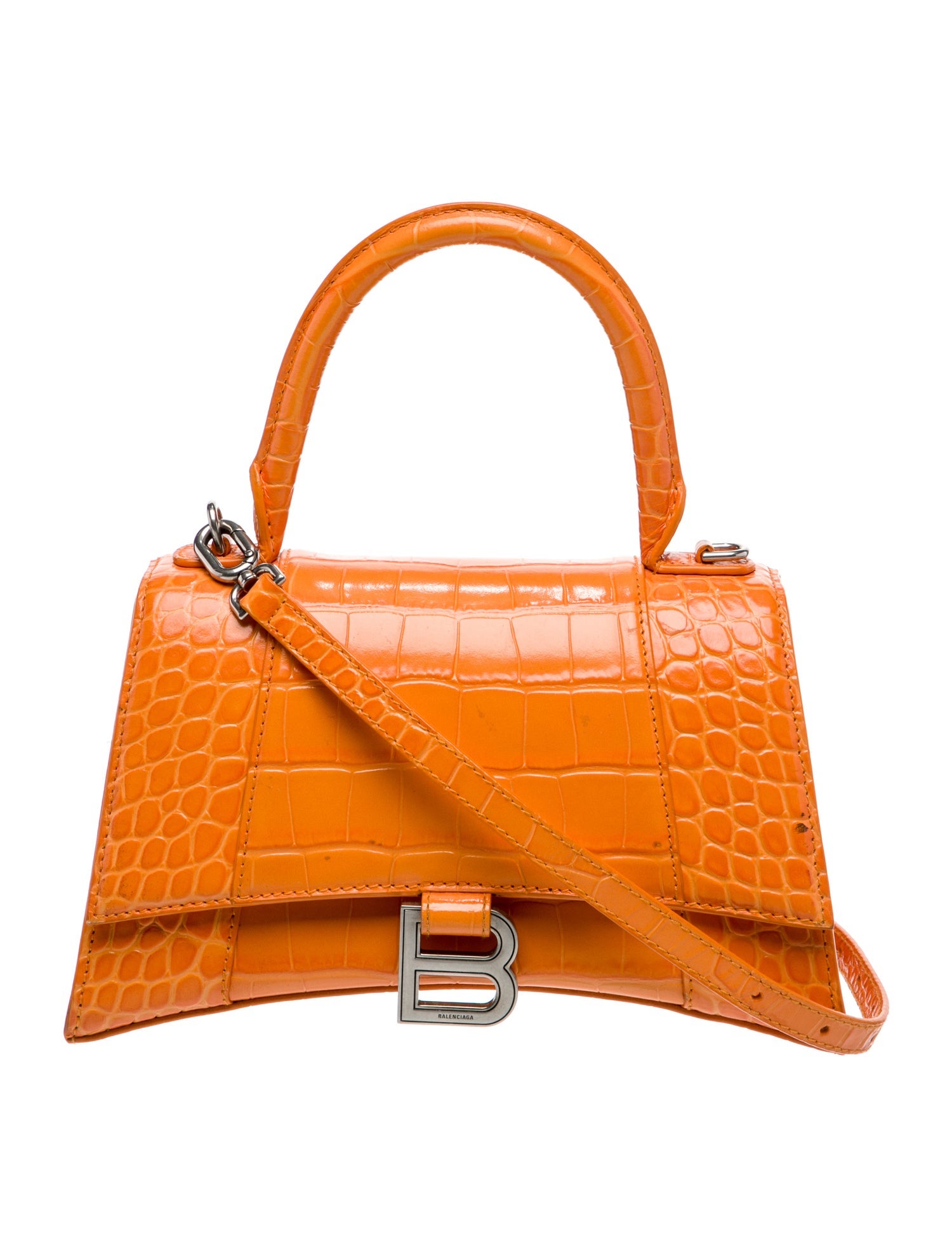 Balenciaga Embossed Leather Top Handle Bag 2022