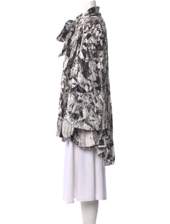 Balenciaga 2019 Newspaper Print Tunic