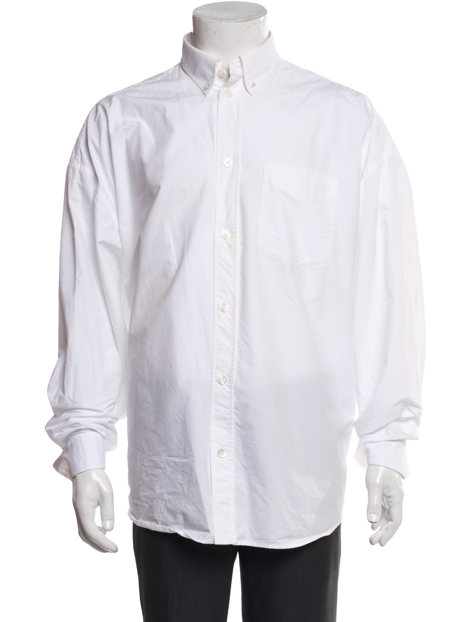 Balenciaga 2023 Signature Logo Dress Shirt