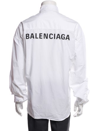 Balenciaga 2023 Signature Logo Dress Shirt