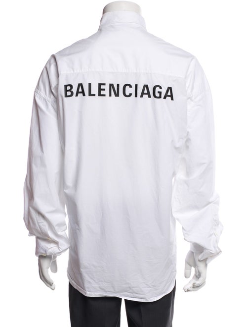 Balenciaga 2023 Signature Logo Dress Shirt