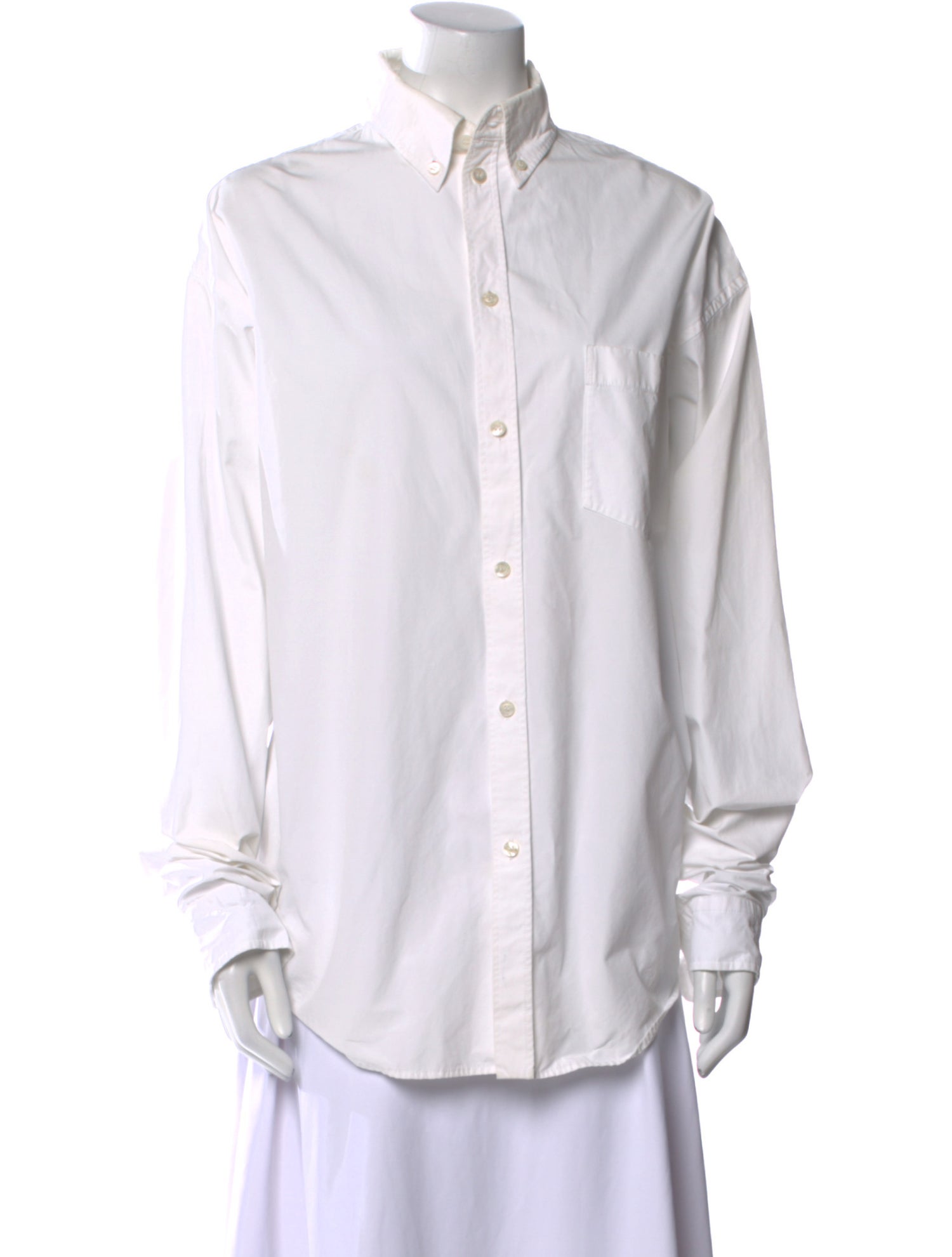 Balenciaga 2021 Long Sleeve Dress Shirt