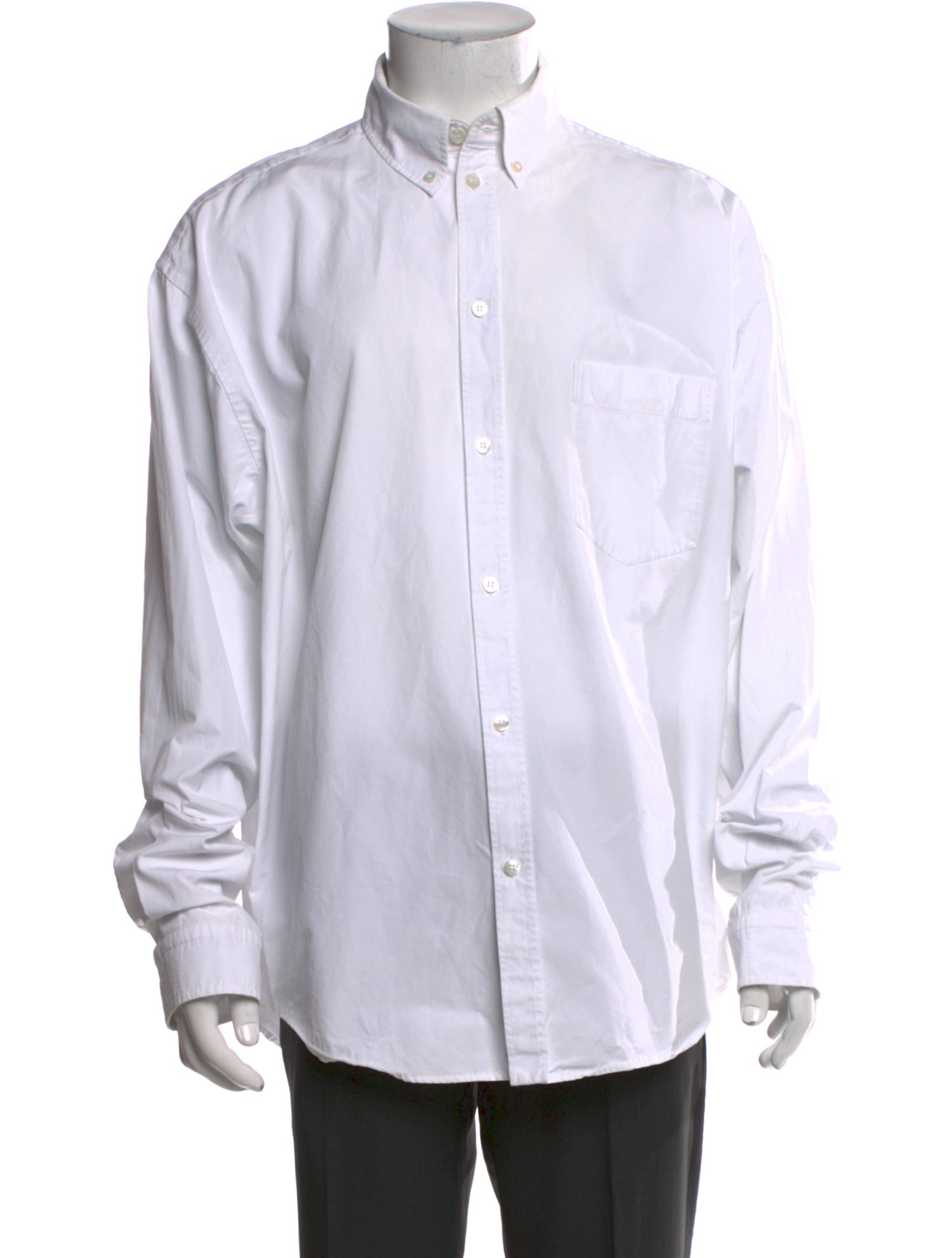Balenciaga 2021 Long Sleeve Dress Shirt