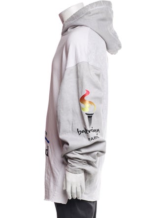 Balenciaga 2022 Upside Down Paris Hoodie