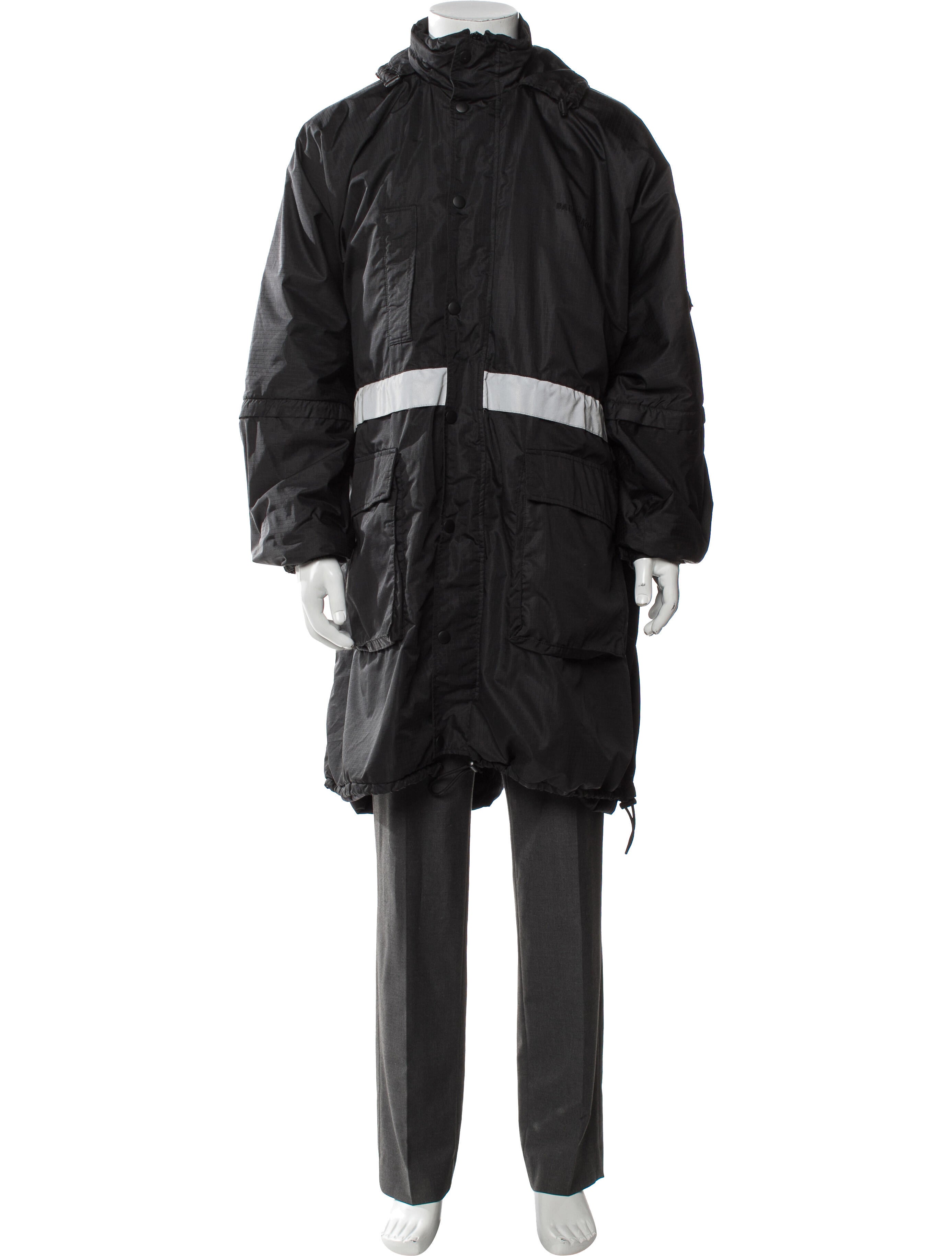 Balenciaga 2018 Signature Logo Parka