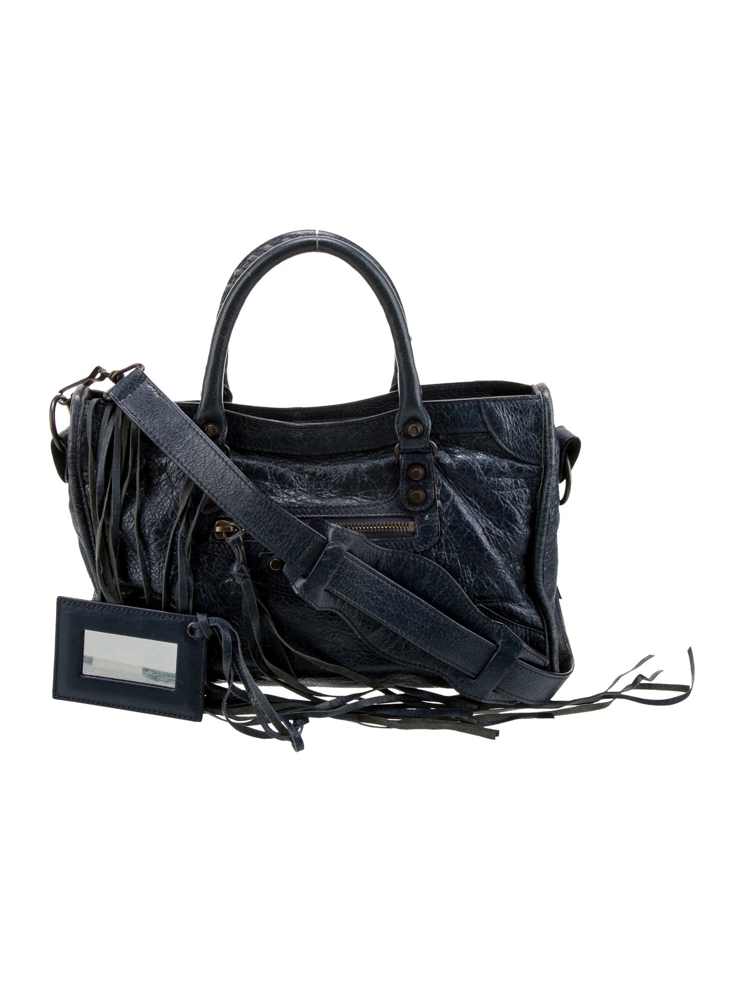 Balenciaga Leather Motocross Classic City Small