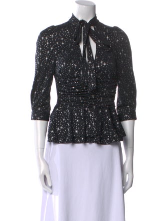 Balenciaga 2016 Printed Top