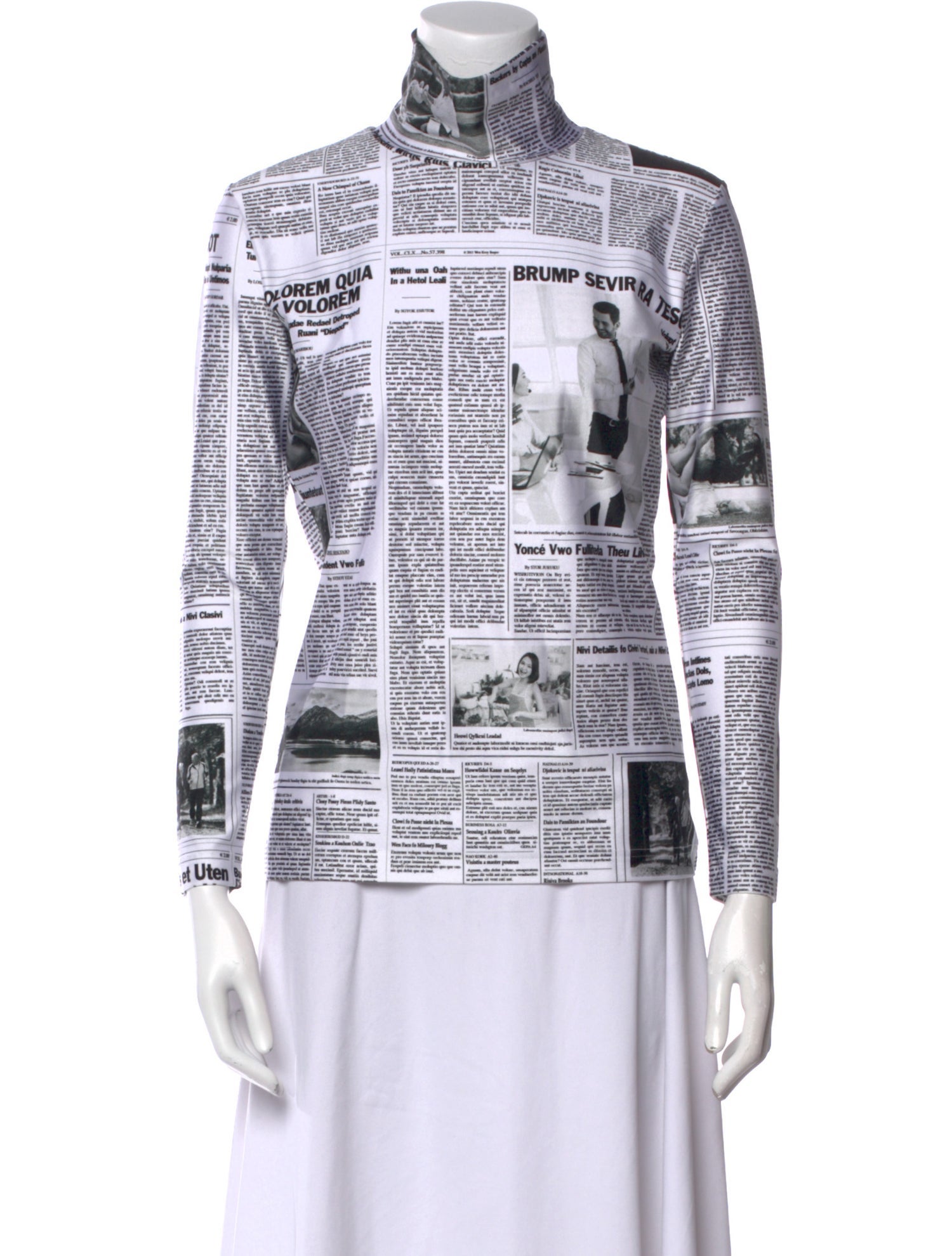 Balenciaga 2020 Printed Top w/ Tags