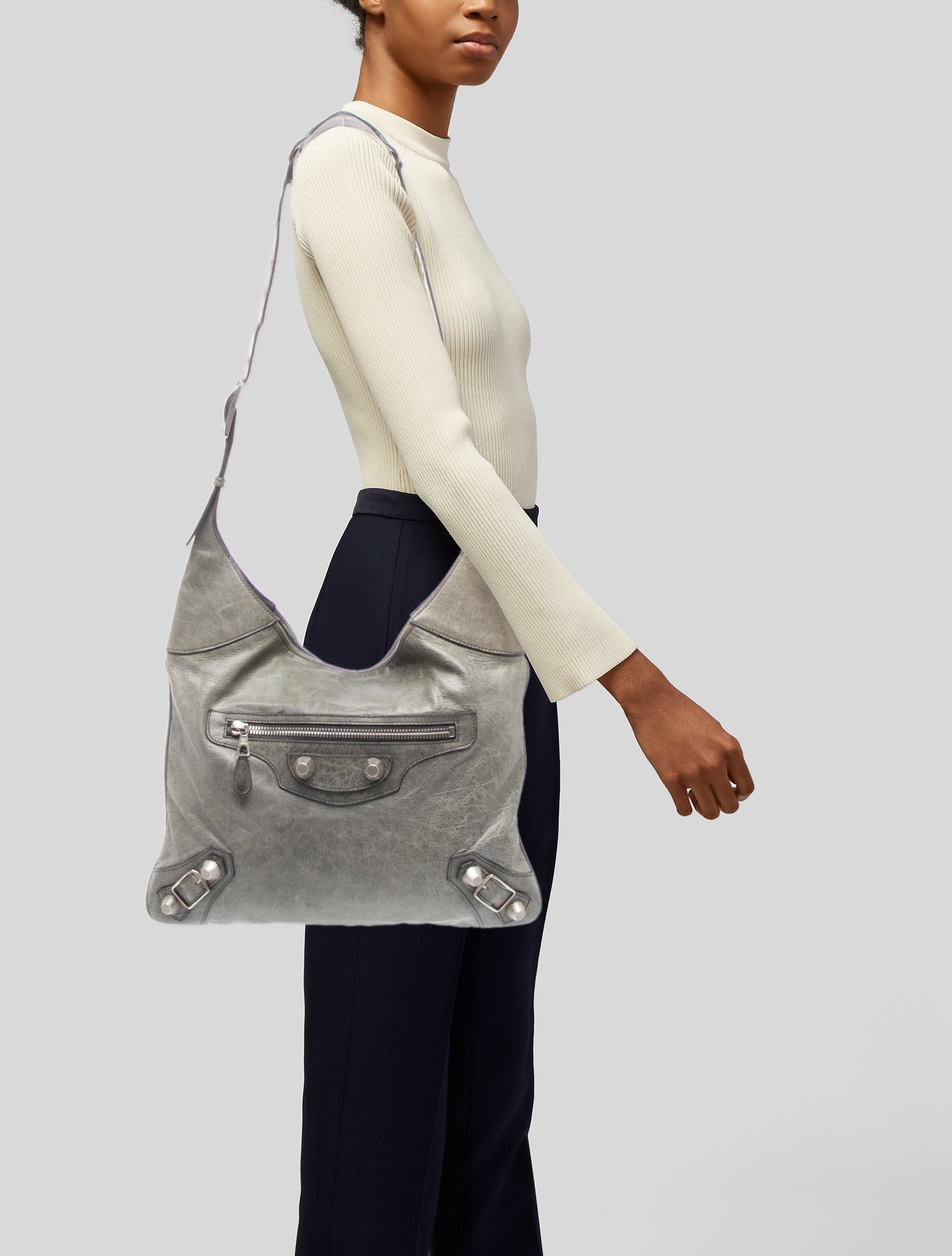 Balenciaga Leather Motocross Giant 21 Besace Bag