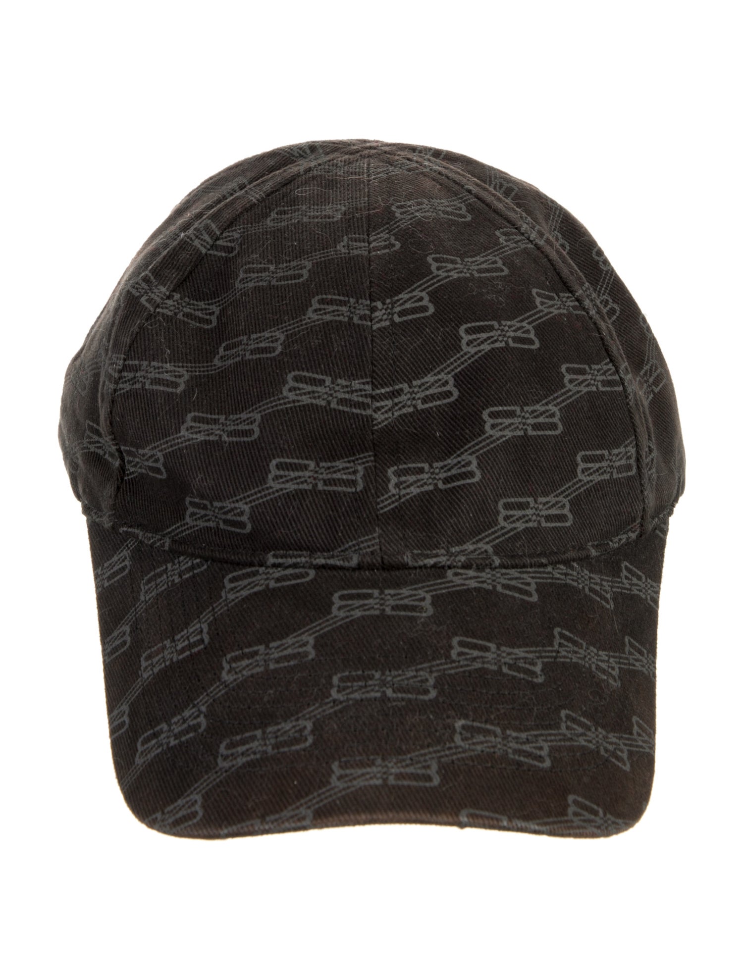 Balenciaga Patterned Cotton Baseball Hat