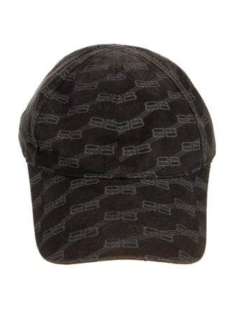 Balenciaga Patterned Cotton Baseball Hat